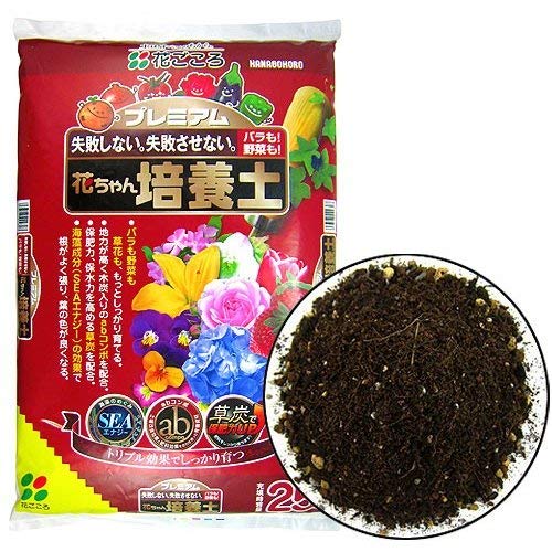 Amazon.co.jp: 花ごころ プレミアム花ちゃん培養土25L 3袋